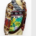 Adore Boho Artsy Patchwork Cowl Jacket Sz S Photo 4