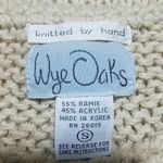 Wye Oaks Knitted by Hand Cream Sweater Vest (S) Photo 2