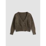 Commense The Next Morning Cardigan Brown Cropped Long Sleeve EUC Size S Photo 1