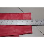 Carlisle Vintage Leather Coat Womens 4 Single Button 80's Pink Collar Jacket Photo 7