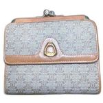 CELINE Vintage Macadam Kiss Lock Wallet Beige Gold Hardware Photo 0