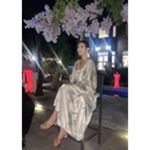 ZARA Wrinkle Effect Satin Maxi Kaftan Dress Ecru Sage Green Size S NWT Photo 2