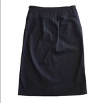 Cache Slate Gray Pinstriped Straight Skirt Photo 2