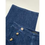 Ann Taylor  Women's Double Sided Button Denim Extra Wide Leg Jeans Blue Size 10 Photo 1