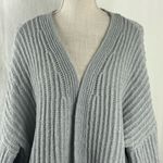 SheIn  Gray Balloon Sleeve Knit Open Cardigan Sweater Women’s Size Large Photo 2