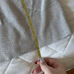 Talbots  Sweater Womens Medium Silver 3/4 Sleeve Crew Neck Lightweight Pullover Photo 5