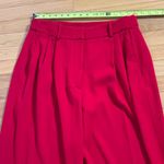 ZARA  Wide leg pleated Red pants size XL Photo 3