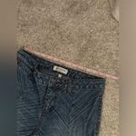 Jill Stuart flare chevron stripe denim cotton jeans 90s, 100% cotton, size 4 Photo 11