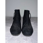 Attention Women's  Black Faux Suede Wedge Ankle Boots Size 8 Photo 1