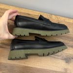 Sanctuary Westside Leather Lug Sole Slip On Loafers Black Photo 7