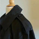 Norma Kamali  Black Trench Coat Photo 3