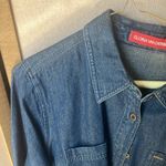 Gloria Vanderbilt  ladies Casual Blue shimmer shacket large Photo 1