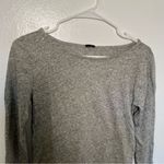 J.Crew  Boatneck Knit Top Gray Gold Studded Photo 2