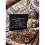 Pleione  Sheer Pullover Sheer Paisley Earth Tone Roll Tab Sleeve Top S Photo 8