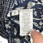 Ulla Johnson Bahati Patchwork Blouse Women’s Size 6 Blue Cotton Boho Tie Back Photo 10