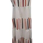 Made with Love Vertical Striped Maxi Sleeveless Dress Size M *New w/defect White Size M Photo 0
