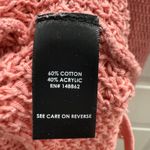 Torrid  Lace Up Sleeve Knit Sweater Size 2X Pink Long Sleeve Scoop‎ Neck Photo 7