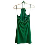 Gianni Bini  NEW Lyla Rosette Kelly Green Floral Halter Mini Dress Size M Photo 2