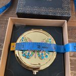 NWT MONET GOLD COMPACT WITH JEWELED BUTTERFLY Photo 7