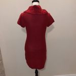 Pink Rose NWT  red cowl neck cable knit short sleeve sweater dress Photo 3