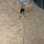 Adrienne Vittadini Cozy Tan Button Large wool blend cardigan sweater by Photo 6