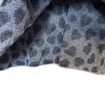 Ann Taylor Loft Womens Top Size SP Petite Small Black Gray Cow Print Stretch Photo 3