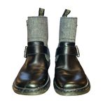 Dr. Martens  Gayle Biker Boots with Houndstooth Black and White Tweed- EU 36 US 5 Photo 1