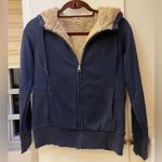 Uniqlo Faux Fur Lined Full Zip Hoodie Sweatshirt Jacket, M Photo 10