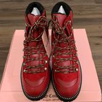 Juicy Couture Red & Black Indulgence Hiker Boots 9 Photo 5