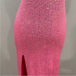 La Femme 29986 Pink Sequin Strappy Back Prom Dress Gown 4 Photo 3