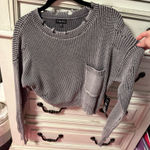 Timing  black cropped sweater  Photo 0