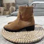 ZARA Trafaluc Women’s Suede Ankle Boots Booties in Light Brown 38/US 7.5 Photo 4