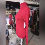 MADISONGREY NEW YORK turtle neck red sweater long sleeve super stretchy soft NWT Size L Photo 1