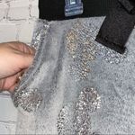 Disney 🎓 Gray Fuzzy Pajama Pants Silver Mickey’s Photo 1