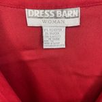 Dress Barn Vintage red suede button up long sleeve Photo 3