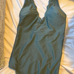H&M  green scalloped one piece bathing suit  Photo 0