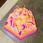 La Blanca Sunshine 79 Retro Swirl High-Neck Midkini Top Photo 2