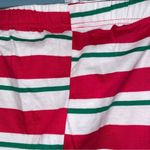 Place Adult Cotton Pajama Pants in Red, White, and Green Stripes Size XL Photo 4