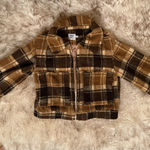 Princess Polly  Brown Checkered Jacket Photo 0