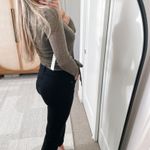 L'Agence  Metallic Long Sleeve Seneca Wrap Top Photo 2