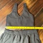 Los Angeles Apparel Ribbed top and cotton shorts set casual lounge basic summer Photo 3