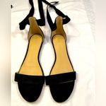 Ivanka Trump Suede Ballet Style Flats with ankle‎ wrap, Ivanka Trumph,Carthe, Black   Size 10 Photo 2