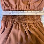 Strapless Smocked Mini Dress Rust Brown M Size M Photo 4
