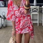 ZARA SS21 RED PRINTED MINI DRESS 3198/048 Photo 12