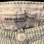 Abercrombie & Fitch : Light Green Striped Shorts- 100% cotton- 0 Photo 1