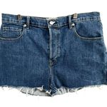 Everlane Cheeky Jean Shorts Women 32 Blue Cut Off Denim Button Fly High Rise Photo 1