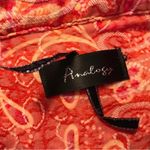 Analogy button up embroidered blazer top women’s fits size large Yellow Photo 5