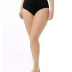 Tyr. Durafast Elite Womens High-Waist Swim Bikini Bottom Black 18 Photo 0