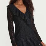 Love Shack Fancy  Athala Mini Dress Black Photo 0