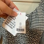 Topshop NWT ASOS Gingham Shirred Top in Black White Check Size 4 Photo 5